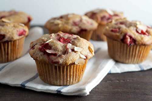 Muffins aux fraises et amandes au thermomix - recette gateau thermomix.