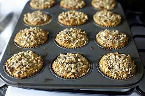 Muffins aux noisettes banane - recette facile à la maison.