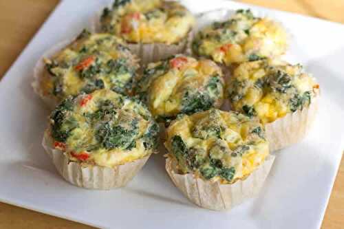 Muffins aux œufs avec poivrons et cheddar - pour accompagner vos plats