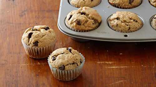 Muffins aux pépites de chocolat au thermomix - délicieux gâteau moelleux