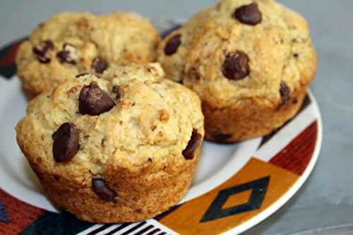 Muffins banane et chocolat au thermomix - gâteau hyper bon