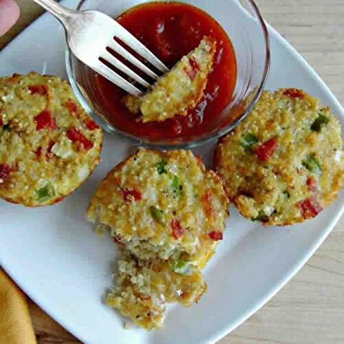 Muffins de Courgettes Tomates et Basilic avec thermomix.