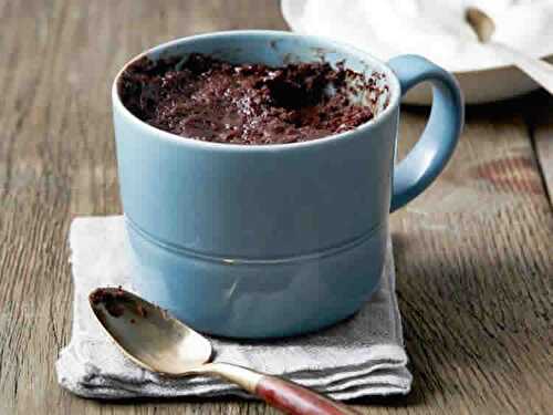 Mug cake chocolat au thermomix - recette dessert thermomix.