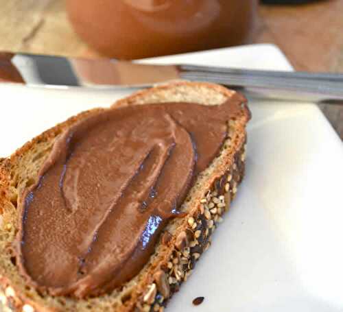 Nutella maison aux noisettes et chocolat au thermomix