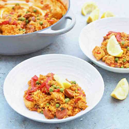 Paella express avec cookeo - recette cookeo facile.