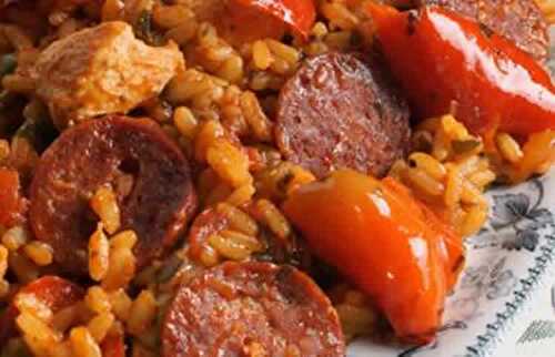 Paella poulet chorizo au cookeo - recette plat cookeo.