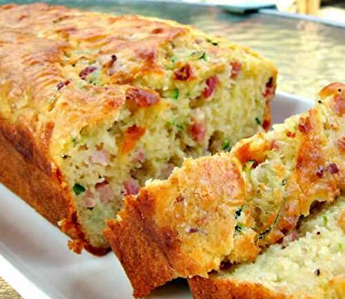 Pain aux courgettes bacon et cheddar - pour accompagner votre soupe