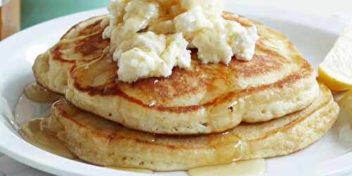 Pancake à la ricotta - un délice gourmand et ultra moelleux.