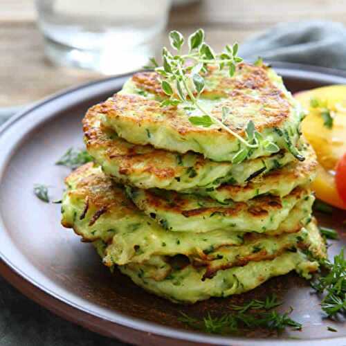 Pancakes de courgettes au thermomix - idéal pour votre entrée de plat