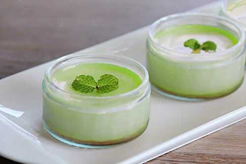 Panna cotta à la menthe au thermomix - dessert au thermomix.