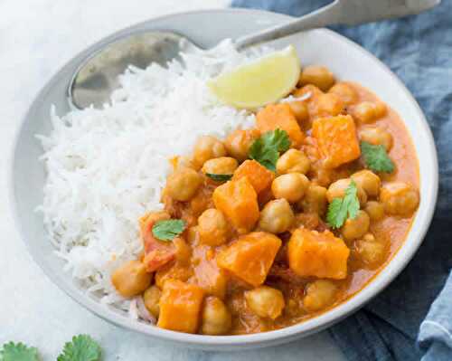 Patates pois chiches au cookeo - votre plat de diner facile.