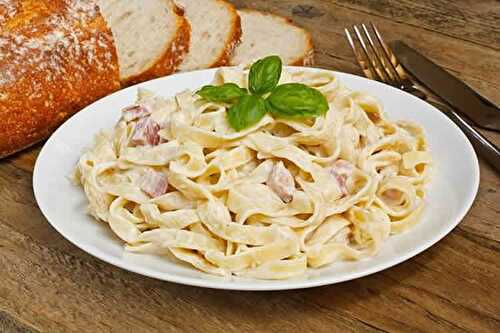 Pâte sauce carbonara cookeo - recette dîner cookeo facile.