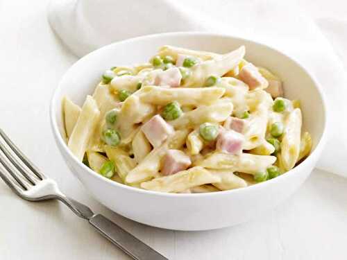 Penne jambon fromage cookeo - un délicieux plat de pâtes.