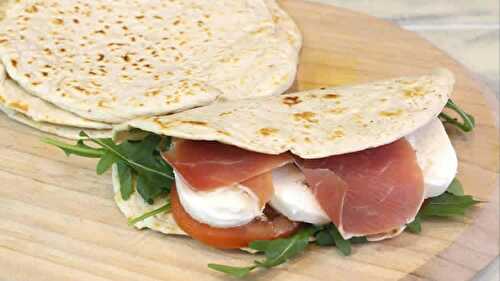 Piadina italienne au thermomix - recette thermomix pour vos sandwichs.