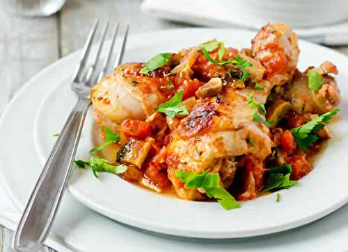 Pilons de poulet champignons et tomates au cookeo