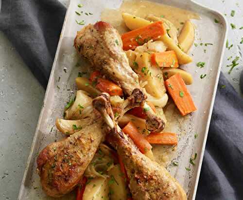 Pilons de poulet pomme de terre carotte au Cookeo - recette cookeo.