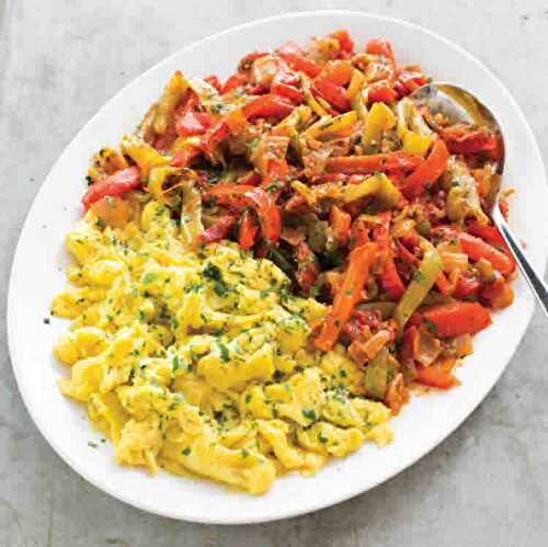 Piperade au cookeo - un délice pour accompagner vos plats.