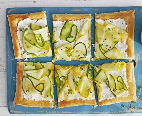 Pizza aux courgettes - la pizza rectangulaire pour votre weekend