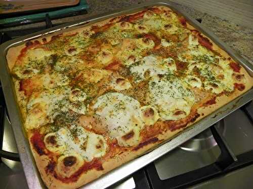 Pizza boursin saumon avec thermomix - recette facile.