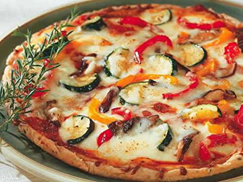 Pizza végétarienne aux légumes avec thermomix - recette thermomix.