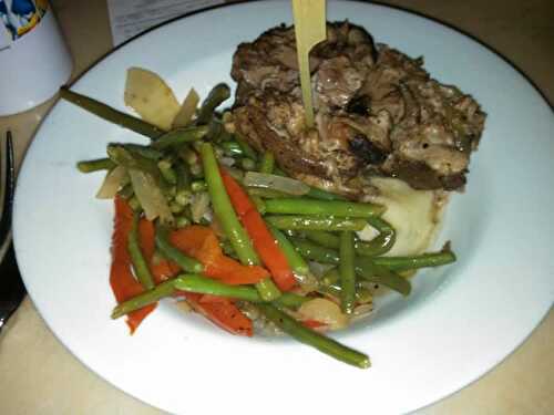 Poêlée de pommes de terre carottes haricots verts au cookeo