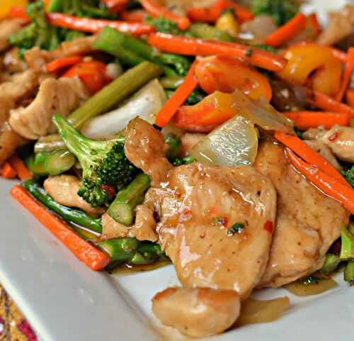 Poêlée de poulet aux légumes au cookeo - votre plat en 15 minutes.