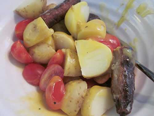 Pommes de terre aux chipolatas au cookeo - pour votre déjeuner