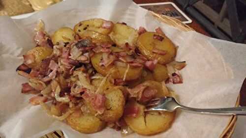Pommes de terre et lardons sautées au cookeo - entrée avec cookeo.