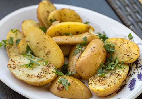 Pommes de terre vapeur au thermomix - une cuisson varoma.