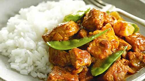 Porc curry cookeo - un plat délicieux pour votre dîner en famille.