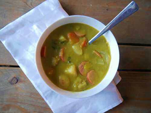 Potage hollandais - erwtensoep au thermomix - la soupe de diner.