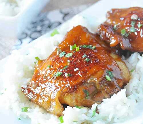 Poulet au caramel et soja au cookeo - plat pour votre repas de dîner