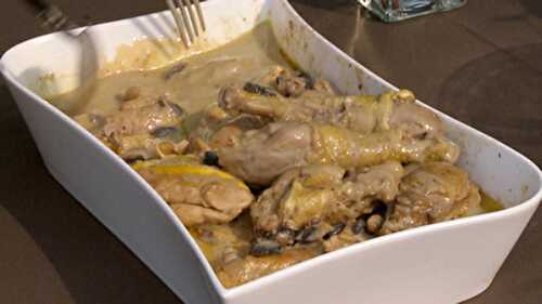 Poulet au champagne au four sans gluten - recette facile