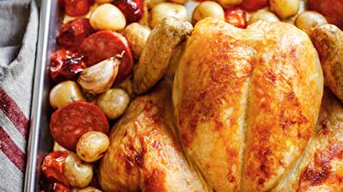 Poulet au chorizo - recette facile pour votre plat à la maison.