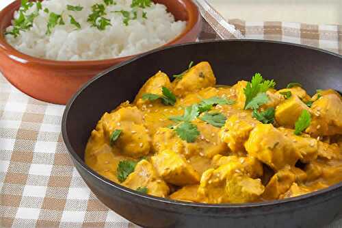 Poulet au curry et lait de coco cookeo - recette cookeo facile.