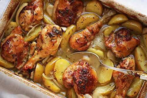 Poulet au four - recette facile pour votre plat principal.