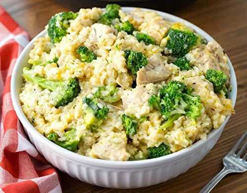 Poulet au riz et brocoli au cookeo - pour votre plat de dîner