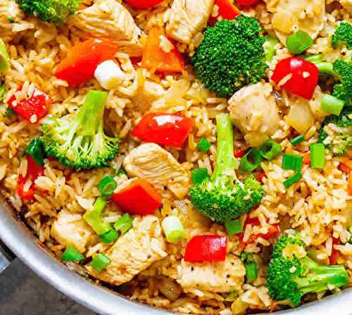 Poulet au riz et brocoli - un délice pour votre dîner ce soir