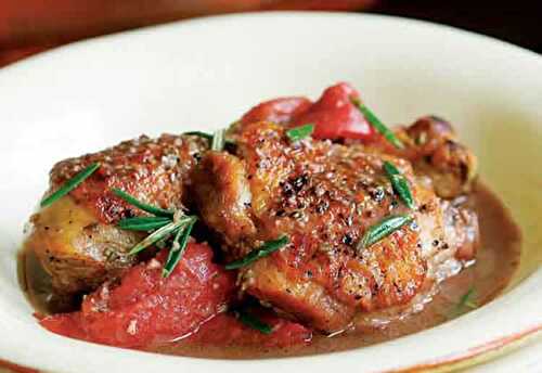 Poulet au vin au cookeo - recette facile pour votre repas principal.