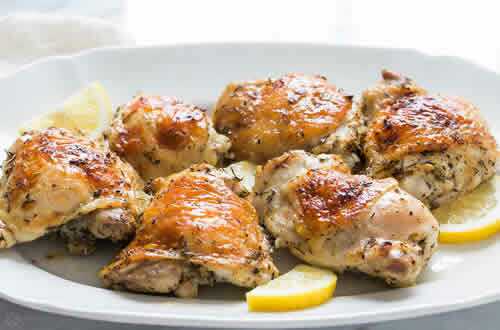 Poulet aux citrons - recette facile pour votre plat de poulet.