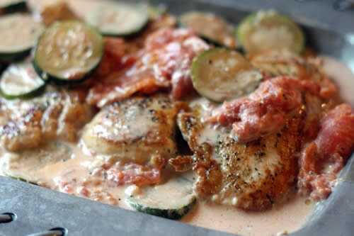 Poulet aux courgettes boursin cookeo - recette facile