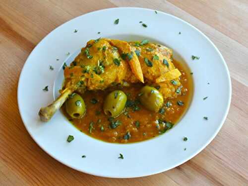 Poulet aux olives à la marocaine au cookeo - votre plat principal.