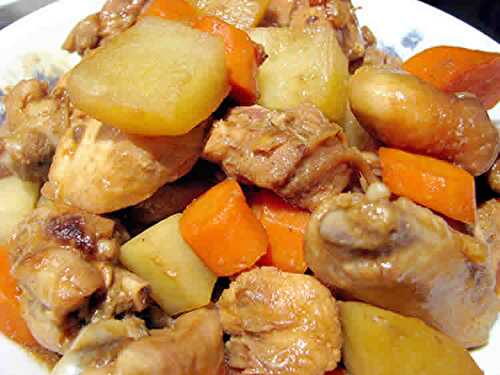 Poulet aux pommes de terre et carottes au cookeo - recette cookeo.