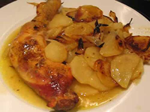 Poulet aux pommes de terre et moutarde avec cookeo