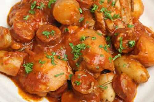 Poulet chorizo maison - recette facile pour votre plat