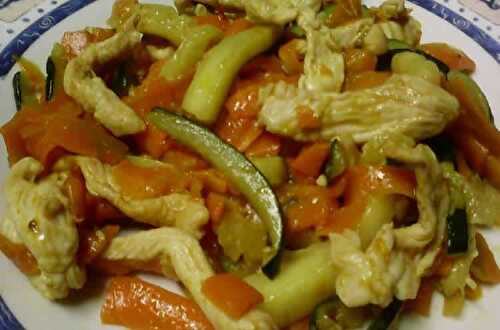 Poulet courgette et carottes au cookeo - recette cookeo facile.