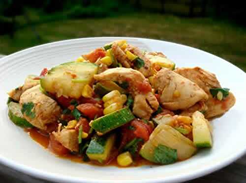 Poulet curry courgettes - votre plat délicieux et facile à cuisiner.