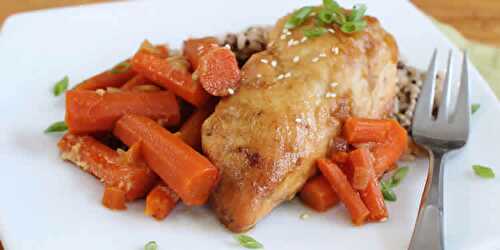 Poulet entier aux carottes cookeo - recette plat cookeo facile