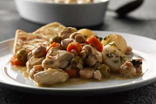 Poulet pomme de terre champignons au Cookeo - recette cookeo.