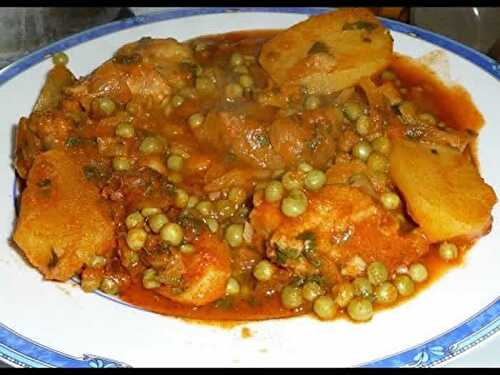 Poulet pommes de terre petits pois cookeo - plat facile à préparer.